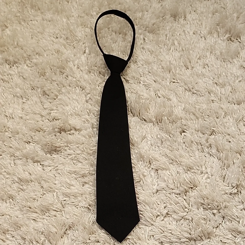 Classic Kids Black Pre Tie Necktie